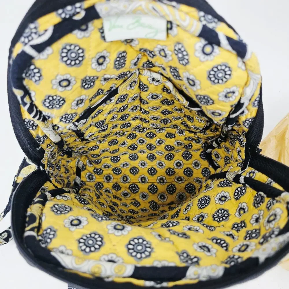 Y2K Vera Bradley Backpack Yellow Bird Floral Retired Quilted Cotton Bag Boho
